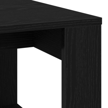 vidaXL Καφέ Τραπεζάκι Μαύρο Δρυς 102x50x35cm Ξύλο Επεξεργασμένο