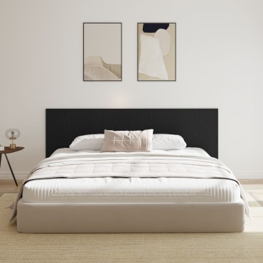 Κεφαλάρι Τοίχου από Μαύρη Βαλανιδιά 240x1.5x80cm Φτιαγμένο από Επεξεργασμένο Ξύλο