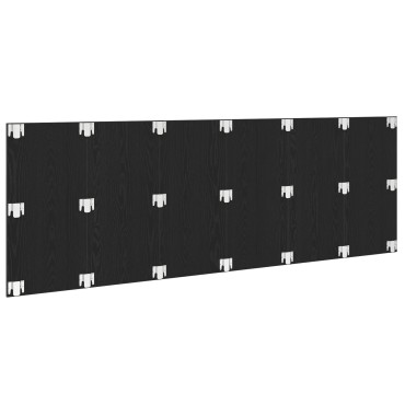 Κεφαλάρι Τοίχου από Μαύρη Βαλανιδιά 240x1.5x80cm Φτιαγμένο από Επεξεργασμένο Ξύλο