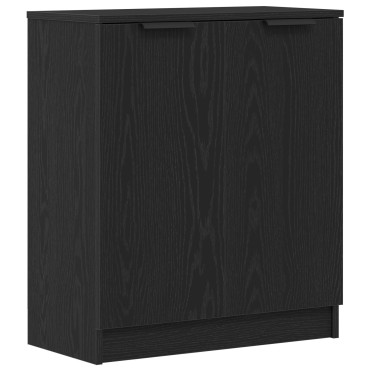 vidaXL Πλευρικό γραφείο Μαύρο Δρυς 60x30x70cm Επεξεργασμένο ξύλο 1 τεμ.