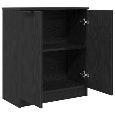 vidaXL Πλευρικό γραφείο Μαύρο Δρυς 60x30x70cm Επεξεργασμένο ξύλο 1 τεμ.