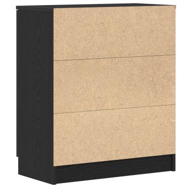 vidaXL Πλευρικό γραφείο Μαύρο Δρυς 60x30x70cm Επεξεργασμένο ξύλο 1 τεμ.