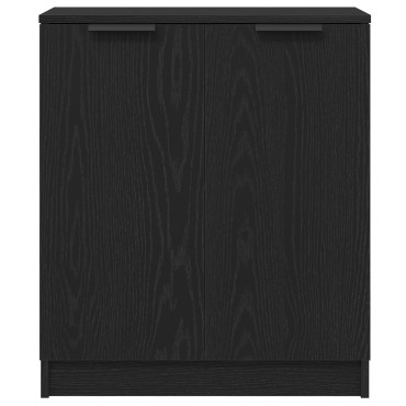 vidaXL Πλευρικό γραφείο Μαύρο Δρυς 60x30x70cm Επεξεργασμένο ξύλο 1 τεμ.