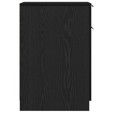 vidaXL Γραφείο Ντουλάπι σε Μαύρη Βελανιδιά - 33x50x75cm - Φτιαγμένο από Επεξεργασμένο Ξύλο