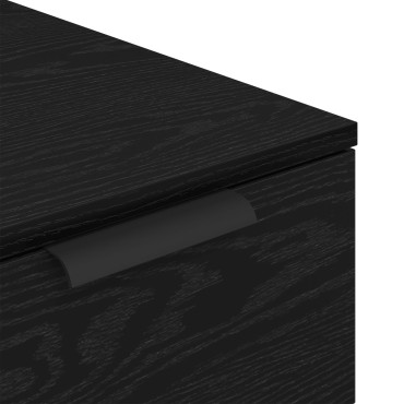 vidaXL Γραφείο Ντουλάπι σε Μαύρη Βελανιδιά - 33x50x75cm - Φτιαγμένο από Επεξεργασμένο Ξύλο