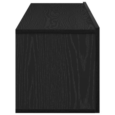 vidaXL Κόγχες τηλεόρασης 2 τεμ. Μαύρο Δρύς 100x30x30cm Επεξεργασμένο ξύλο