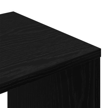 vidaXL Κόγχες τηλεόρασης 2 τεμ. Μαύρο Δρύς 100x30x30cm Επεξεργασμένο ξύλο