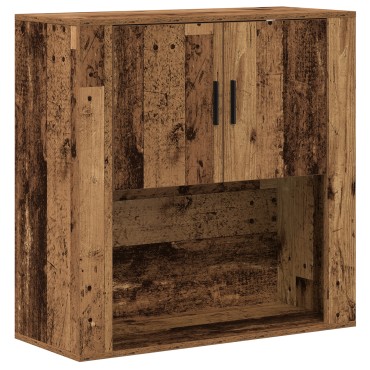 vidaXL Ντουλάπα Τοίχου Παλιό Ξύλο 80x33x80cm Επεξεργασμένο Ξύλο 1 τεμ.