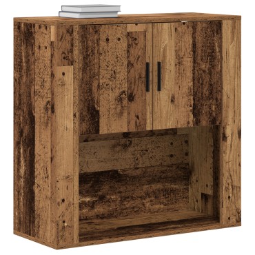 vidaXL Ντουλάπα Τοίχου Παλιό Ξύλο 80x33x80cm Επεξεργασμένο Ξύλο 1 τεμ.
