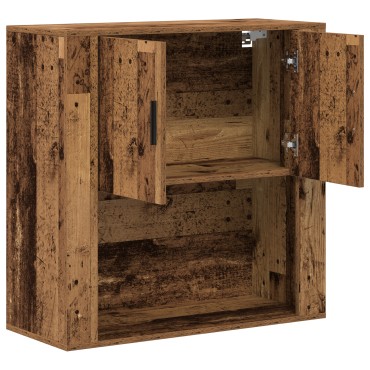 vidaXL Ντουλάπα Τοίχου Παλιό Ξύλο 80x33x80cm Επεξεργασμένο Ξύλο 1 τεμ.