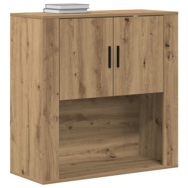 vidaXL Ντουλάπα Τοίχου  Καλλιτεχνικού Δρυός 80x33x80cm Μοριοσανίδα 1 τεμ.