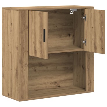 vidaXL Ντουλάπα Τοίχου  Καλλιτεχνικού Δρυός 80x33x80cm Μοριοσανίδα 1 τεμ.