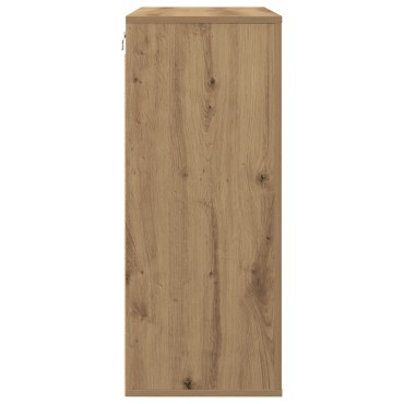 vidaXL Ντουλάπα Τοίχου  Καλλιτεχνικού Δρυός 80x33x80cm Μοριοσανίδα 1 τεμ.