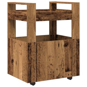 vidaXL Καρότσι Κουζίνας Παλιού Ξύλου 60x45x80cm Επεξεργασμένο Ξύλο 1 τεμ.