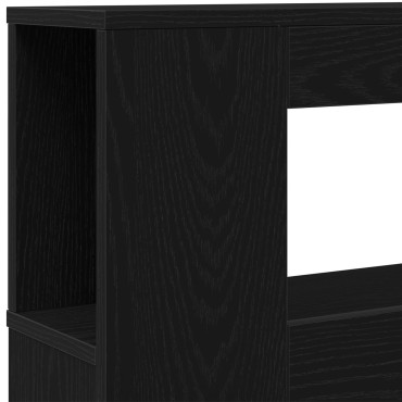 vidaXL LED Κεφαλάρι Μαύρη Δρυς 160x18,5x45cm Επεξεργασμένο Ξύλο