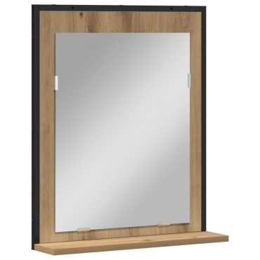 Καθρέφτης μπάνιου vidaXL Artisan Oak 50x12x60cm Επεξεργασμένο ξύλο