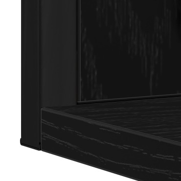 Καθρέφτης μπάνιου vidaXL Μαύρο Δρυς 50x12x60cm Επεξεργασμένο ξύλο