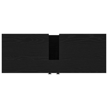 vidaXL Ντουλάπα Νιπτήρα Μαύρο Δρυς 80x30x60cm Κατασκευασμένο ξύλο 1 τεμ.