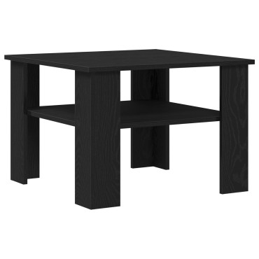 vidaXL Τραπεζάκι σαλονιού Μαύρο Δρύς 60x60x42cm Επεξεργασμένο ξύλο 1 τεμ.