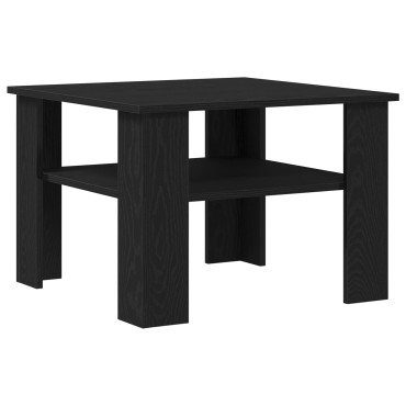 vidaXL Τραπεζάκι σαλονιού Μαύρο Δρύς 60x60x42cm Επεξεργασμένο ξύλο 1 τεμ.