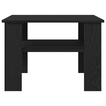 vidaXL Τραπεζάκι σαλονιού Μαύρο Δρύς 60x60x42cm Επεξεργασμένο ξύλο 1 τεμ.