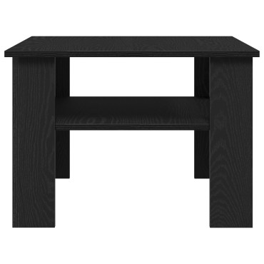 vidaXL Τραπεζάκι σαλονιού Μαύρο Δρύς 60x60x42cm Επεξεργασμένο ξύλο 1 τεμ.