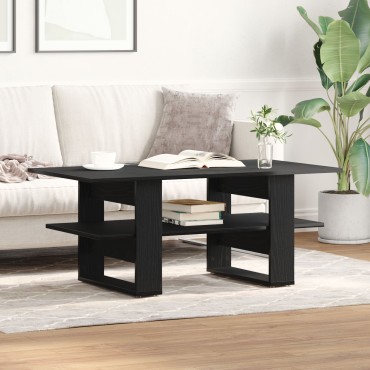 vidaXL Τραπέζι Καφέ Μαύρη Δρυς 102x55x42cm Επεξεργασμένο Ξύλο 1 τεμ.