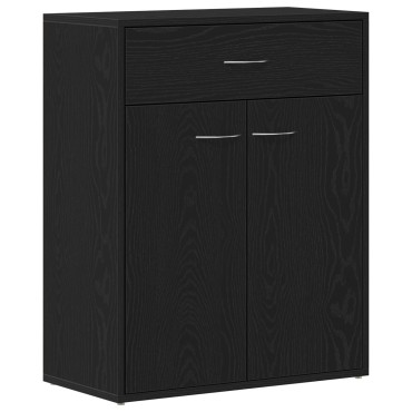 VidaXL Πλαϊνό Γραφείο Μαύρο Δρυς 60x30x75cm Επεξεργασμένο Ξύλο 1 τεμ.