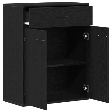 VidaXL Πλαϊνό Γραφείο Μαύρο Δρυς 60x30x75cm Επεξεργασμένο Ξύλο 1 τεμ.