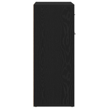 VidaXL Πλαϊνό Γραφείο Μαύρο Δρυς 60x30x75cm Επεξεργασμένο Ξύλο 1 τεμ.