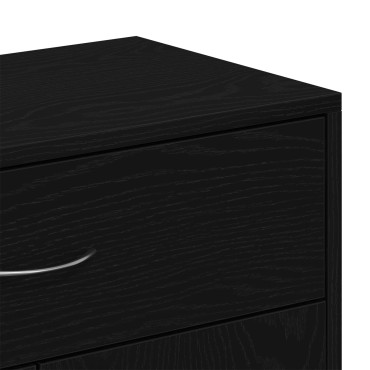 VidaXL Πλαϊνό Γραφείο Μαύρο Δρυς 60x30x75cm Επεξεργασμένο Ξύλο 1 τεμ.
