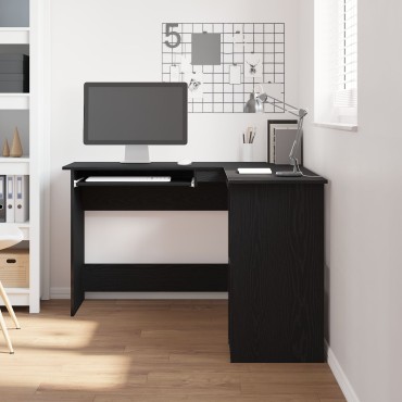 Γραφείο vidaXL Μαύρο Δρυς 120x140x75cm Από Επεξεργασμένο Ξύλο 1 τεμ.