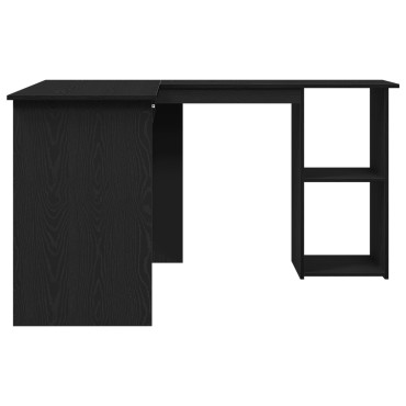 Γραφείο vidaXL Μαύρο Δρυς 120x140x75cm Από Επεξεργασμένο Ξύλο 1 τεμ.