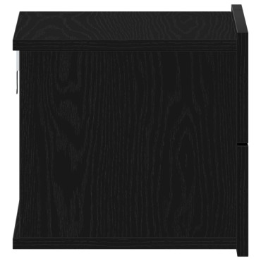 vidaXL Κομοδίνα 2 τεμ. Μαύρο Ξύλο 40x30x30cm Επεξεργασμένο ξύλο
