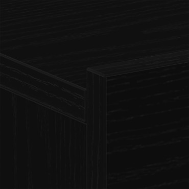 vidaXL Κομοδίνα 2 τεμ. Μαύρο Ξύλο 40x30x30cm Επεξεργασμένο ξύλο