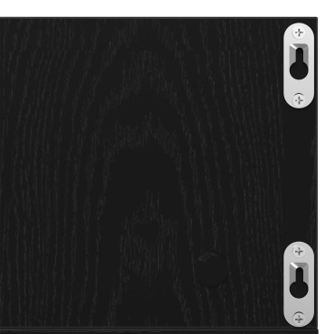 vidaXL Ράφι Τοίχου CD Μαύρος Δρυς 100x18x18cm Επεξεργασμένο Ξύλο 1 τεμ.
