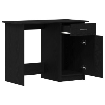 vidaXL Γραφείο Μαύρο Δρυς 100x50x76cm από Επεξεργασμένο Ξύλο 1 τεμ.