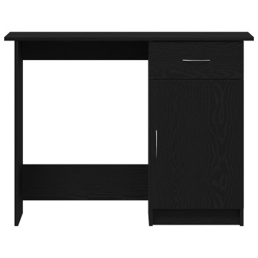 vidaXL Γραφείο Μαύρο Δρυς 100x50x76cm από Επεξεργασμένο Ξύλο 1 τεμ.