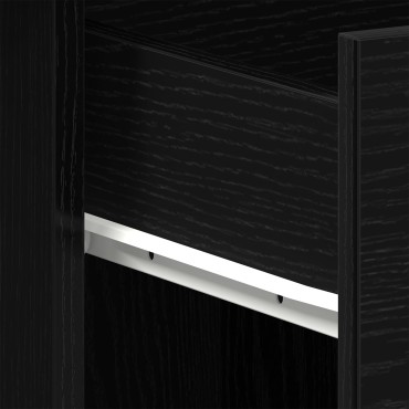 vidaXL Γραφείο Μαύρο Δρυς 100x50x76cm από Επεξεργασμένο Ξύλο 1 τεμ.