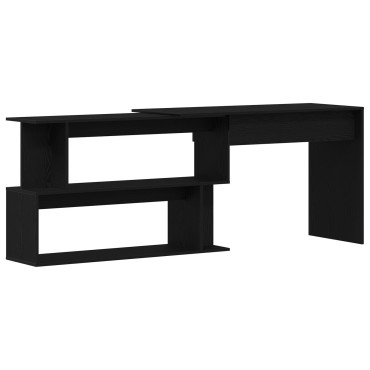 Γραφείο vidaXL Μαύρο Δρυς 200x50x76cm από Επεξεργασμένο Ξύλο 1 τεμ.
