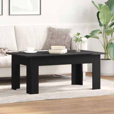 vidaXL Τραπεζάκι Σαλονιού Μαύρο Δρυς 100x60x42cm Επεξεργασμένο Ξύλο 1 τεμ.