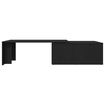 vidaXL Τραπεζάκι Σαλονιού Μαύρο Δρυς 150x50x35cm Φτιαγμένο από Μηχανικό Ξύλο 1 τεμ.