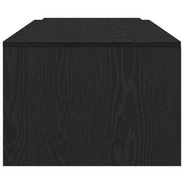 vidaXL Τραπεζάκι Σαλονιού Μαύρο Δρυς 150x50x35cm Φτιαγμένο από Μηχανικό Ξύλο 1 τεμ.