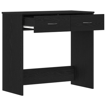 Γραφείο vidaXL Μαύρο Δρυς 80x40x75cm Φτιαγμένο από Ξύλο 1 τεμ.