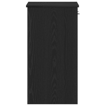 Γραφείο vidaXL Μαύρο Δρυς 80x40x75cm Φτιαγμένο από Ξύλο 1 τεμ.