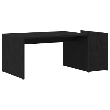 vidaXL Τραπεζάκι καφέ Μαύρο Δρυς 90x45x35cm Από ξύλο 1 τεμ.