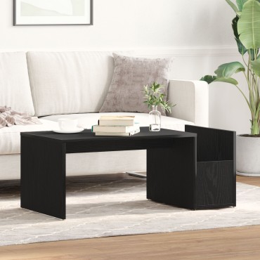 vidaXL Τραπεζάκι καφέ Μαύρο Δρυς 90x45x35cm Από ξύλο 1 τεμ.