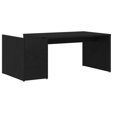 vidaXL Τραπεζάκι καφέ Μαύρο Δρυς 90x45x35cm Από ξύλο 1 τεμ.
