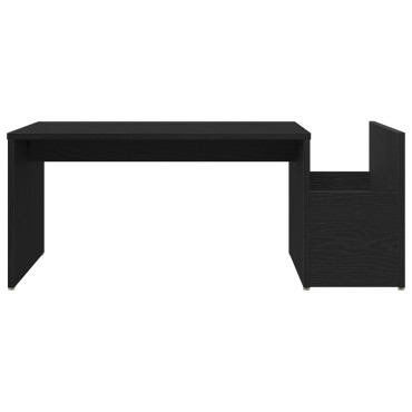 vidaXL Τραπεζάκι καφέ Μαύρο Δρυς 90x45x35cm Από ξύλο 1 τεμ.