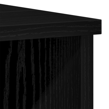 vidaXL Ντουλάπι Μπάνιου Μαύρο Δρυς 60x32x54cm Επεξεργασμένο Ξύλο